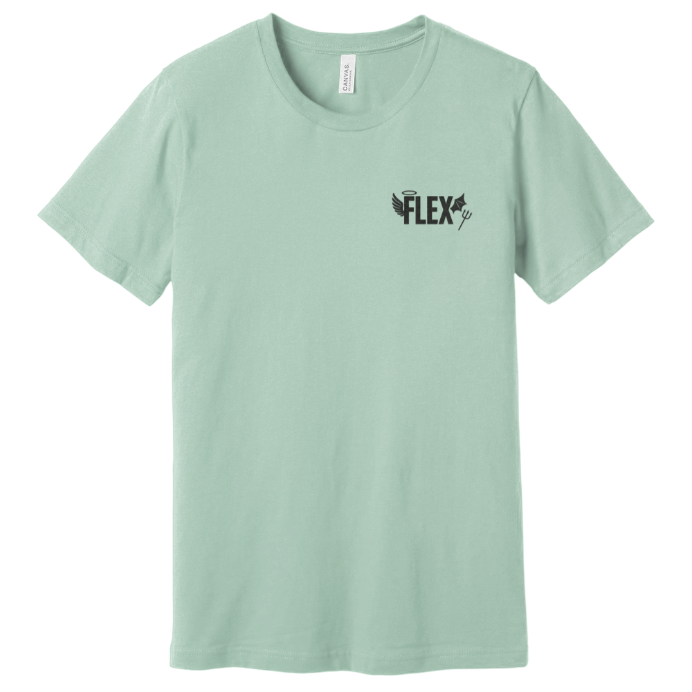 "Angel and Devil On Your Shoulder" Flex Tee