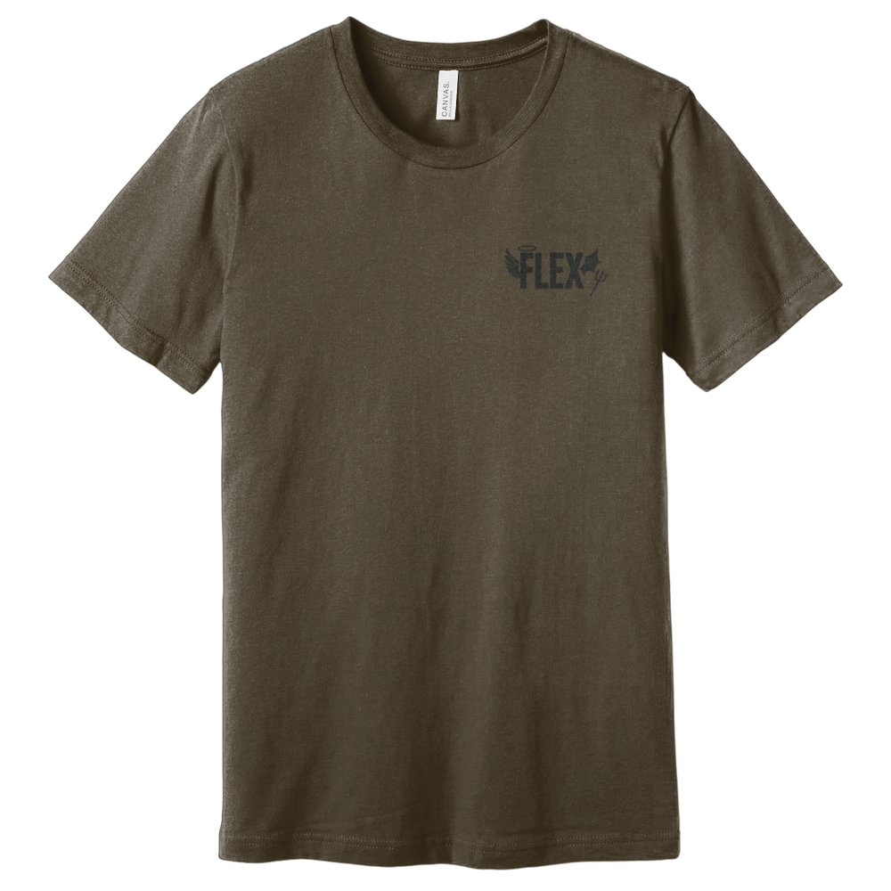 "Angel and Devil On Your Shoulder" Flex Tee