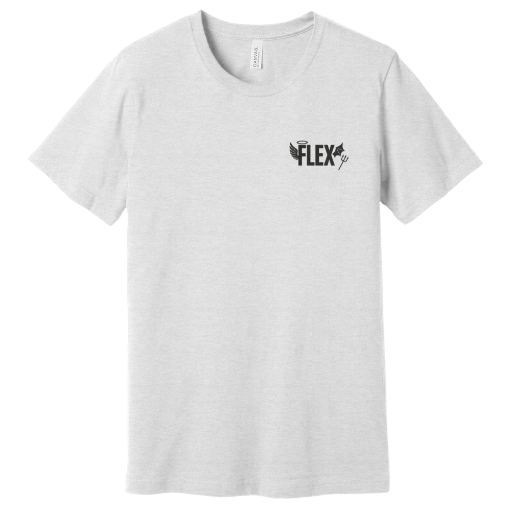 "Angel and Devil On Your Shoulder" Flex Tee
