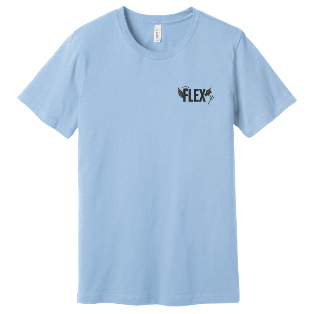 "Angel and Devil On Your Shoulder" Flex Tee