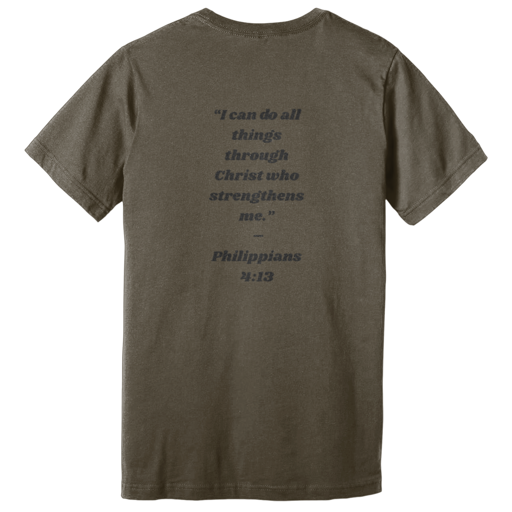 Flex-“I can do all things through Christ who strengthens me.” – Philippians 4:13 Tee