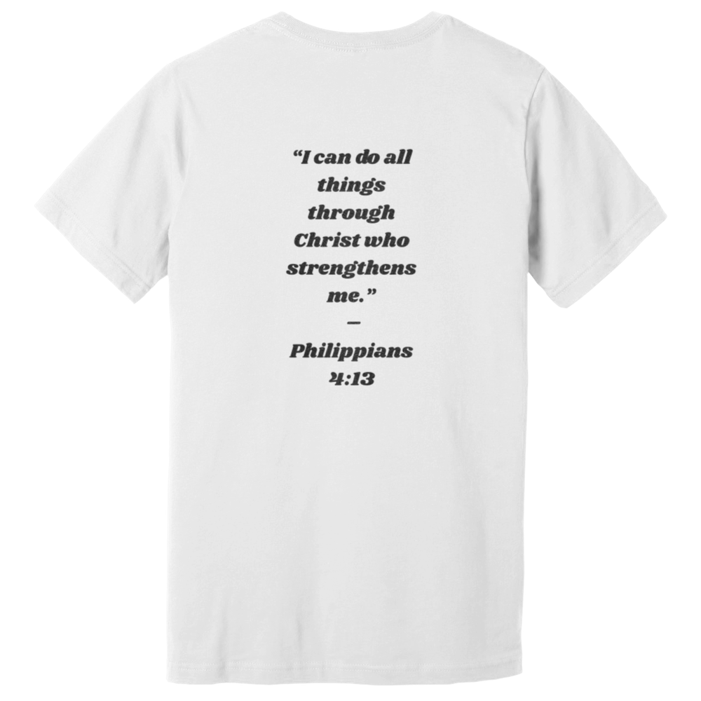 Flex-“I can do all things through Christ who strengthens me.” – Philippians 4:13 Tee