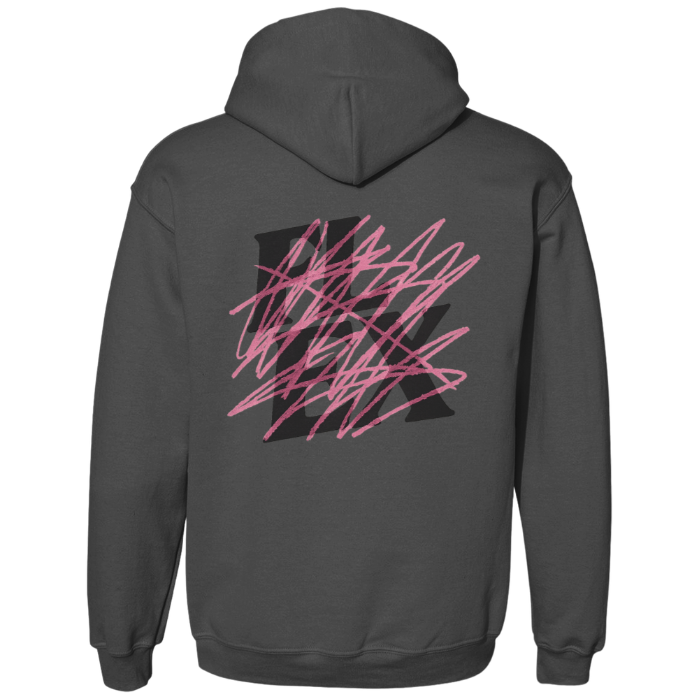 Flex "Pink Scribble" Hoodie