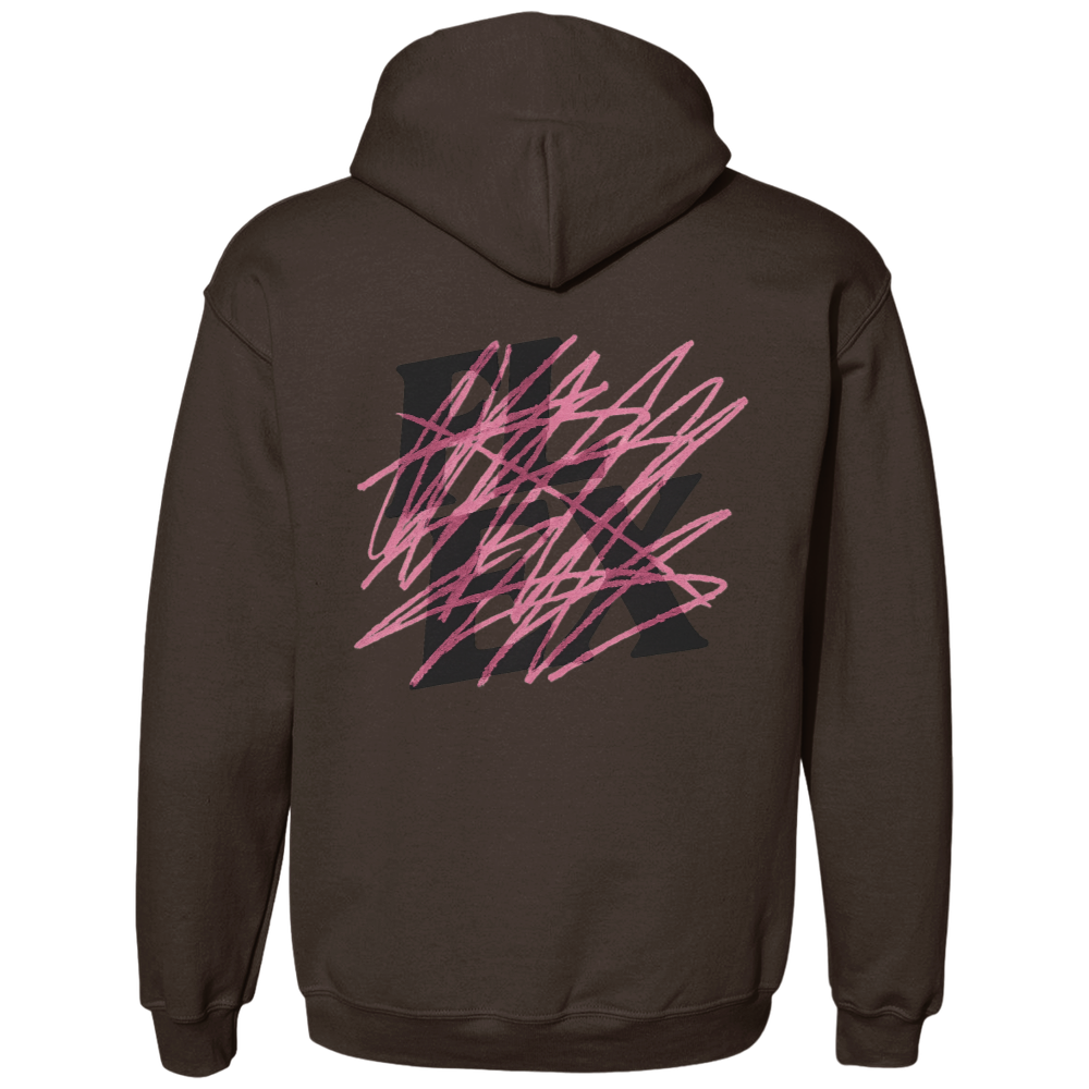 Flex "Pink Scribble" Hoodie