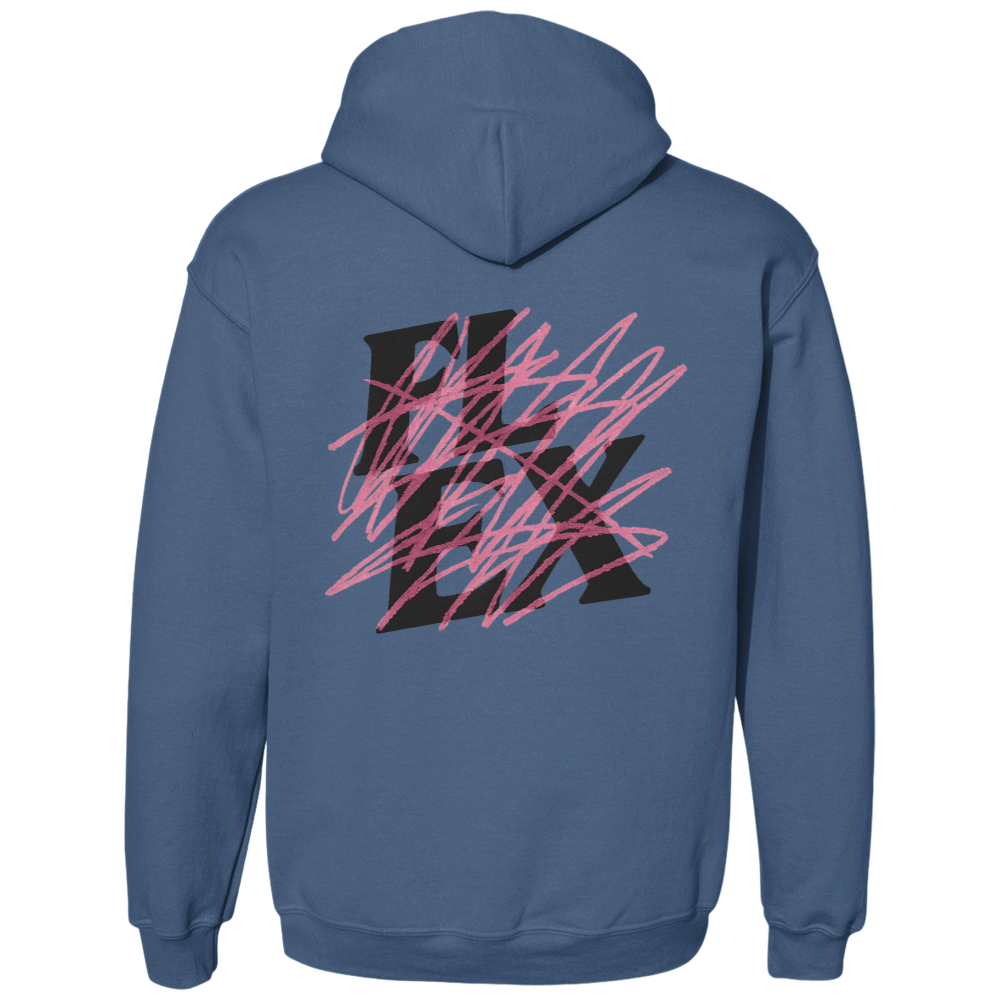 Flex "Pink Scribble" Hoodie