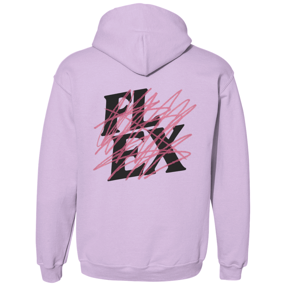 Flex "Pink Scribble" Hoodie
