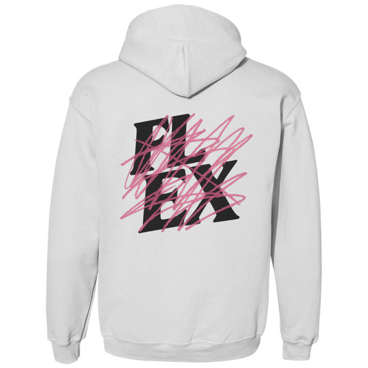 Flex "Pink Scribble" Hoodie