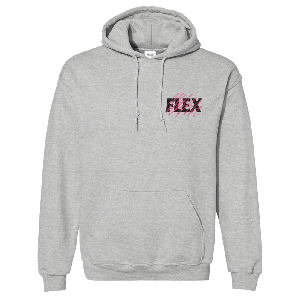 Flex "Pink Scribble" Hoodie