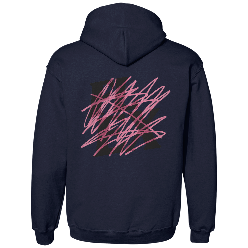 Flex "Pink Scribble" Hoodie